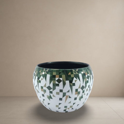 Emerald Mosaic Planter