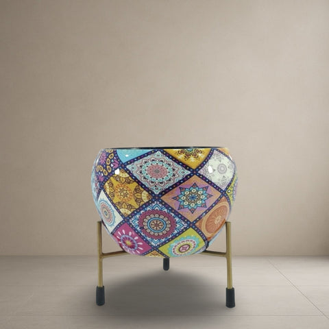 Bohemian Patchwork Planter