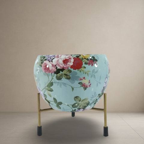 Porcelain Rose Stand Planter
