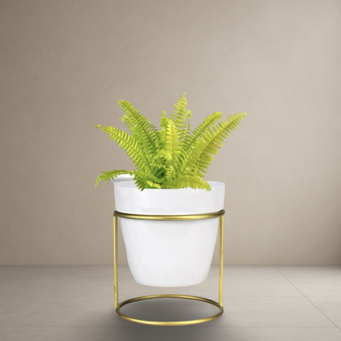 Alabaster Circle Planter