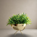 Gilded Weave Planter